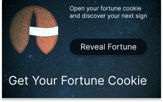 Fortune cookie with button
